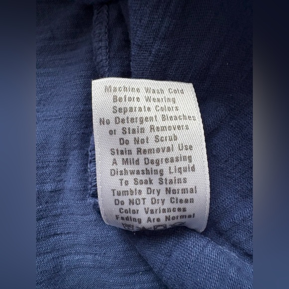 Fresh Produce Womens Chloe Tank Top Blue Key Hole Cotton Size Medium - Picture 5 of 9